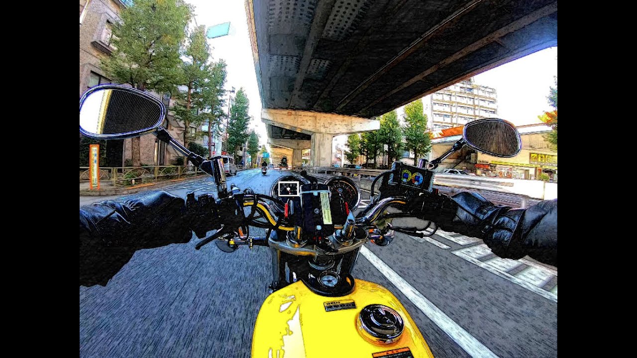 YAMAHA SR400 GOODS スリップオンマフラー交換 - YouTube