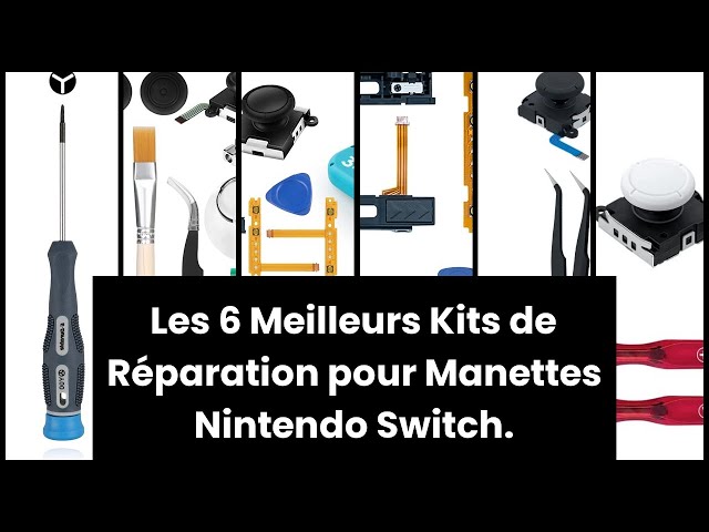 2 Analogiques Joystick 3D de Rechange pour Manette Joy-Con de Nintendo  Switch avec Tournevis et tri-Wing à épiler, kit d'outils de réparation