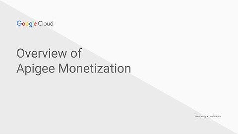 Apigee Monetization Overview