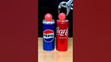 RHCB vs Pepsi Vs Coca Cola 😱 #satisfying #experiment #science #asmrsounds #rhcb #redhotballvs