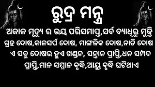 Rudra mantra.Most powerful shiva mantra #omtryambakam #shivamantra #mahamrityunjayamantra #odia