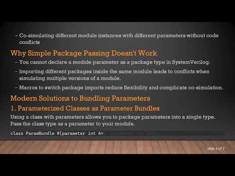 How to Pass Parameter Bundles in SystemVerilog Modules