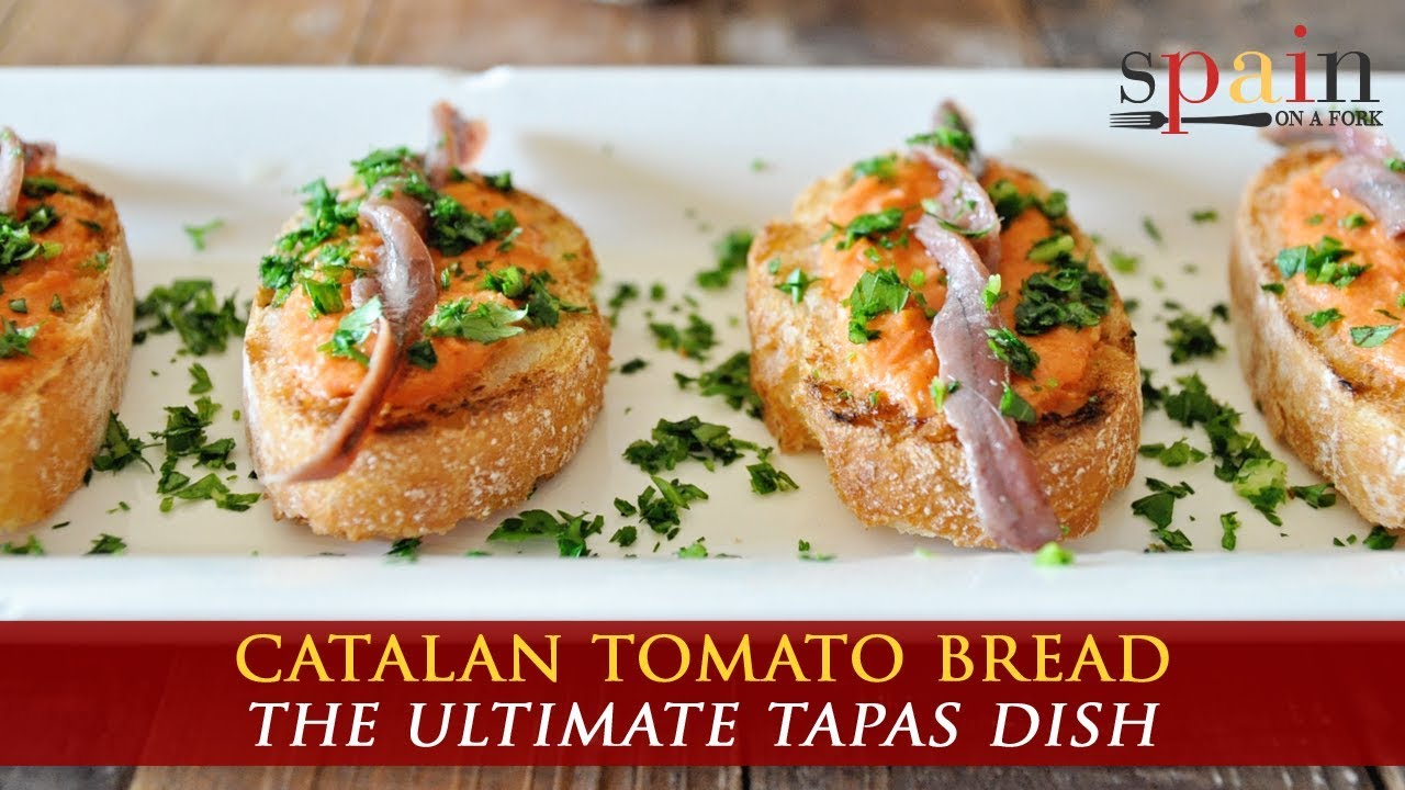 Catalan Tomato Bread with Spanish Anchovies YouTube