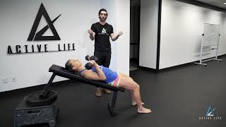 Eccentric Bicep Curls on Incline Bench