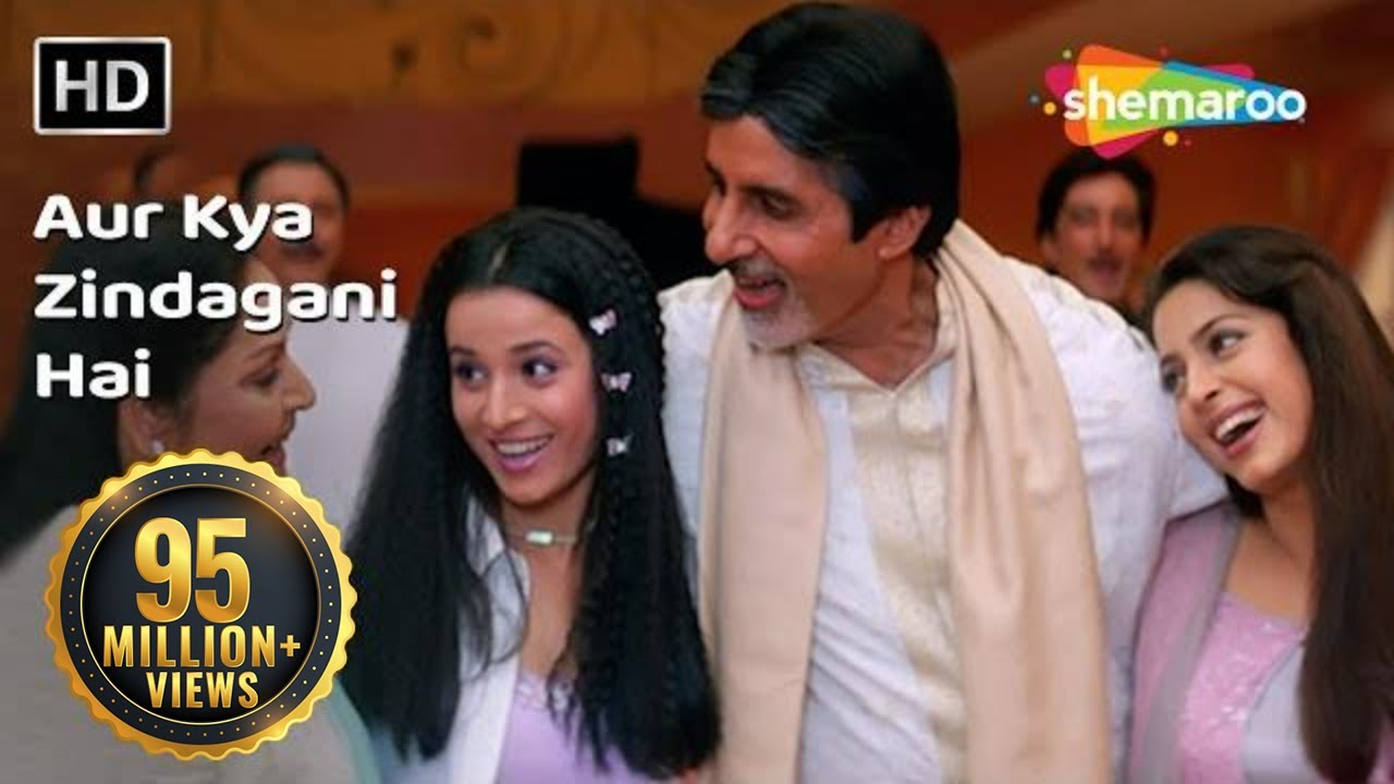 Aur Kya Zindagani Hai I HD  Ek Rishtaa The Bond Of Love Song  Amitabh Bachchan  Rakhee