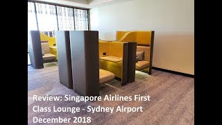 Review: Singapore Airlines First Class Lounge Sydney Airport in 4K by Travel Summary 485 views 5 years ago 2 minutes, 42 seconds