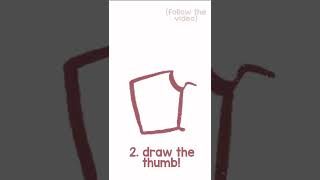 how to draw hands! (#shorts)