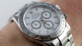 Rolex Daytona 116520 White Dial Luxury 