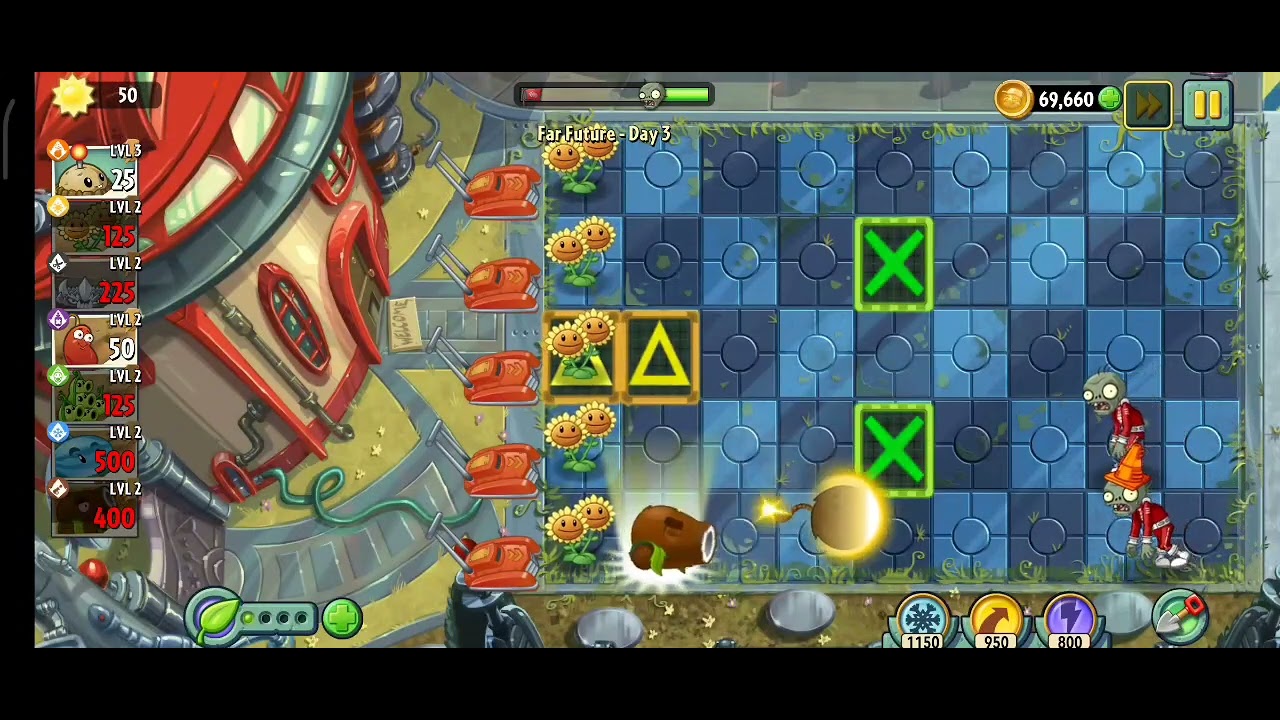 Plants vs Zombies 2 | Far Future - Day 3 🌱 - YouTube