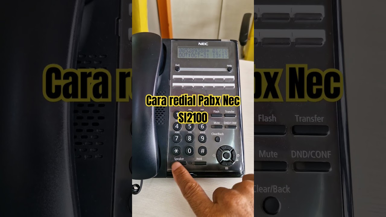 Cara redial PABX NEC SL1000 