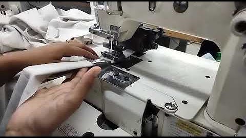 Box placket make ! shart ! By kanchi machine used folder