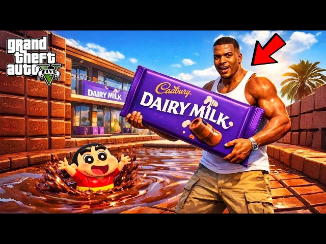 Franklin Surprises Shinchan with a Chocolate Swimming Pool in GTA 5 😱🍫 | Tamil Mod | GTA MEENU