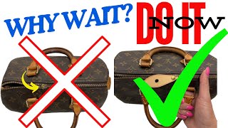 LOUIS VUITTON SPEEDY 25 REPAIR BROKEN ZIPPER /DAMAGED PULL TAB 😱speedy25 @Shellylux