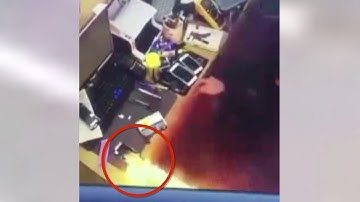 Fire shoots out of smartphone during repair