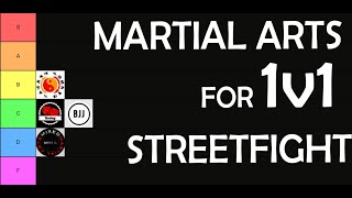 Best Martial Arts for 1v1 Street Fighting – Tier List