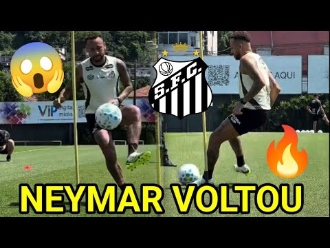 OLHA OQUE NEYMAR FEZ NA VOLTA AOS TREINO DO SANTOS HOJE😱 - YouTube