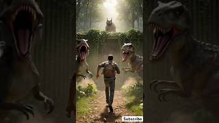 No Escape from Extinction 🦖 | 3 Dinosaurs Chase Into Bamboo Bunker | Cinematic Survival #viral