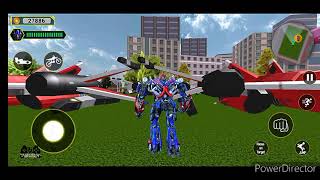 Robot Car Transform 2020: Robo War #optimusprime  part 4 ( Robot Superhero Games ) screenshot 5