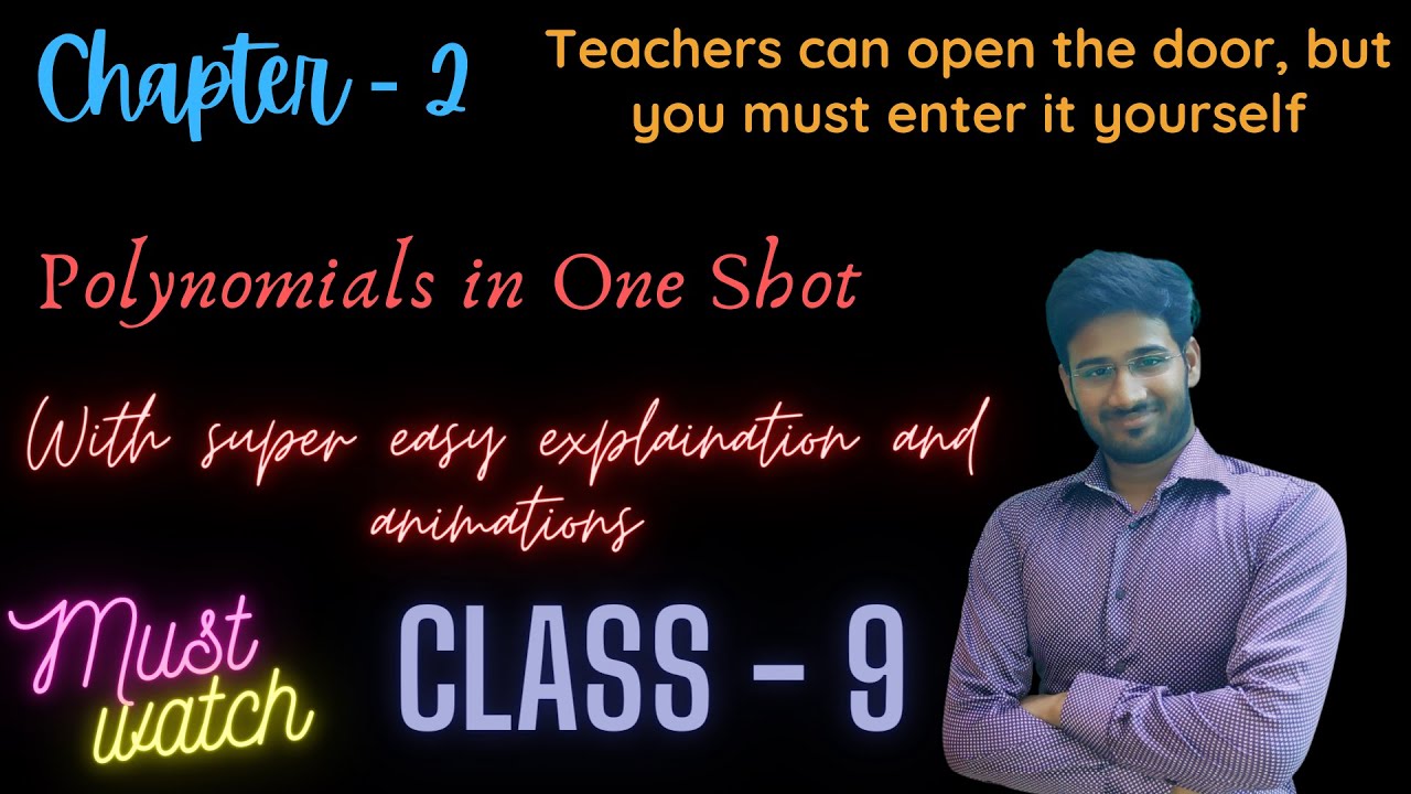 Class 9 Term -2 Maths Chapter 2 Polynomials in one shot @DearSir - YouTube