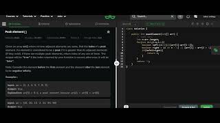 Peak element in java