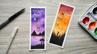 How To Make DIY Watercolor Bookmarks