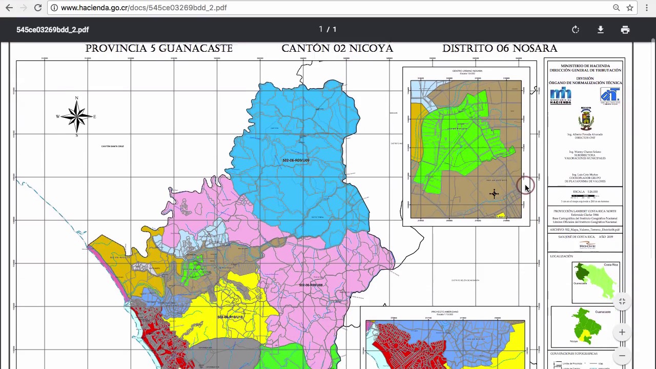 How to find Costa Rica Land Valuation Maps YouTube