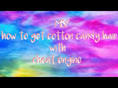 How To Get Cotton Candy Buns On Msp With Cheat Engine Youtube - cotton candy hair roblox id free robux game link