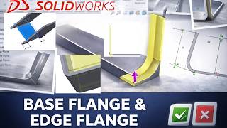 Base Flange & Edge Flange Explained | SolidWorks Sheet Metal for Beginner