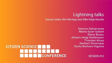 Session #12 Lightning talks – Citizen Science SDG Conference