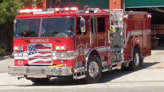 Glendale Fire Dept. *NEW* Engine 22 Responding 8/24/2026