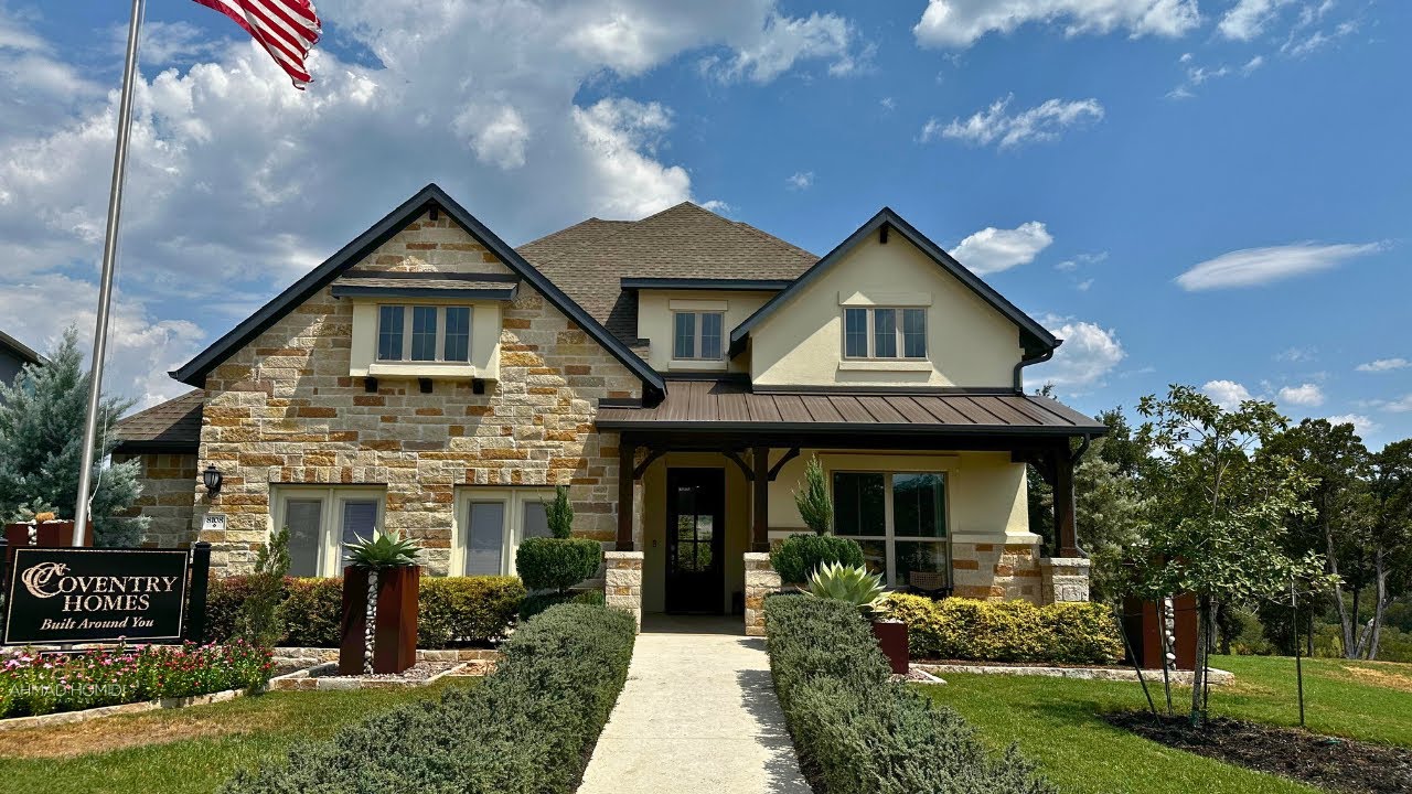 Coventry Homes Dumont Plan Austin TX Lakeside at Tessera YouTube