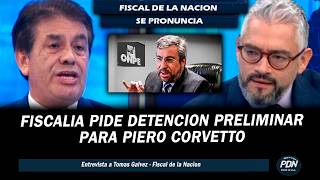 FISCALIA PIDE DETENCION PRELIMINAR PARA PIERO CORVETTO  | FISCAL DE LA NACION RESPONDE