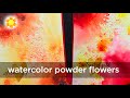 Getting Started with Watercolor Powders 2, Painting Brusho Flowers