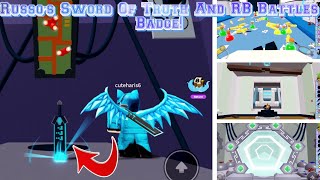 {RB Battles} Roblox BABFT How To Get Russos Sword Of Truth And The BABFT RBB Badge! [ROBLOX BABFT]