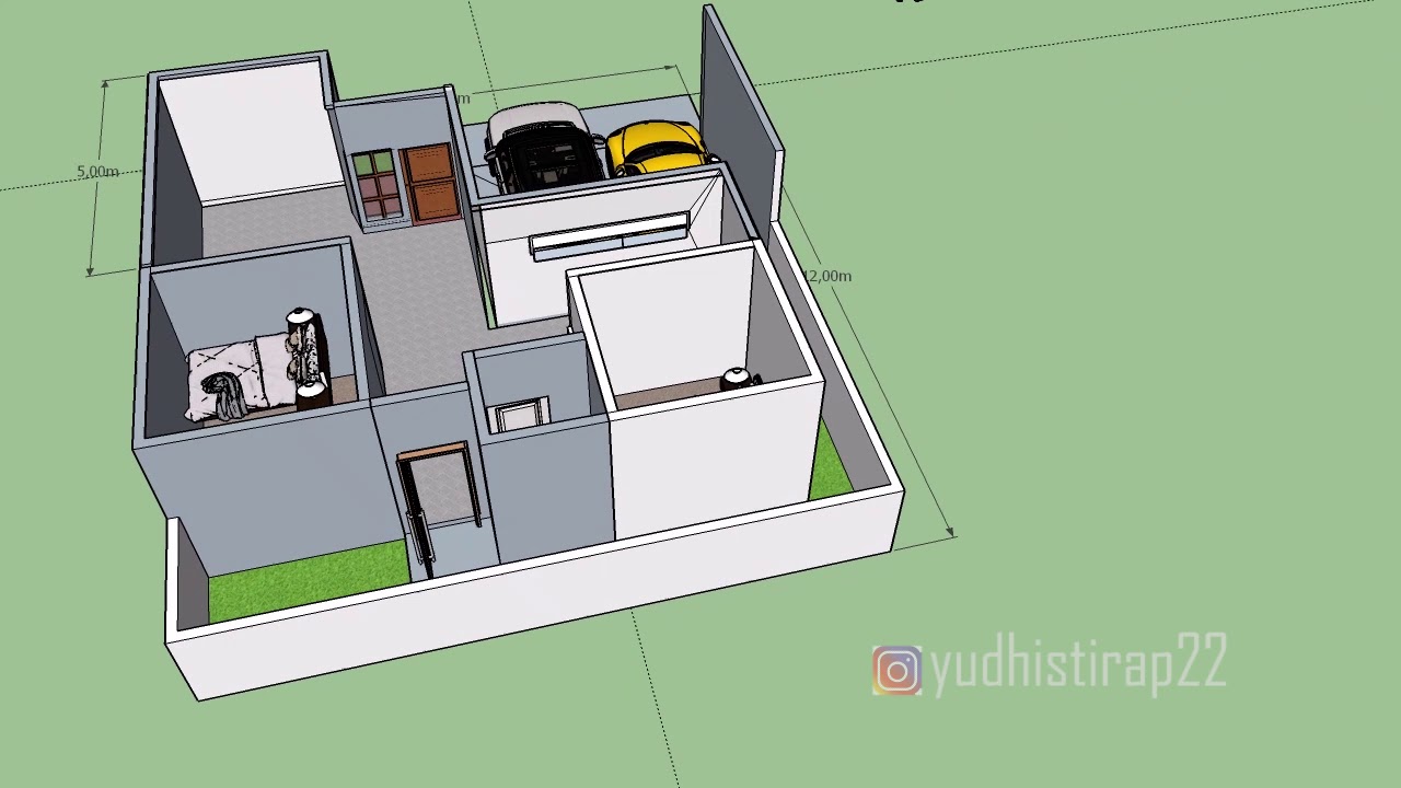 54 Gambar Desain Rumah 10 X 12 Terlihat Keren 