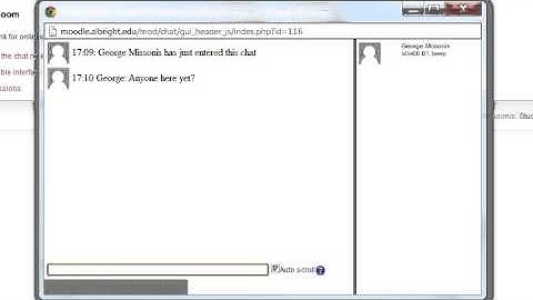Moodle chat