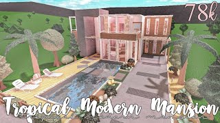 Bloxburg: Tropical Modern Mansion 78k