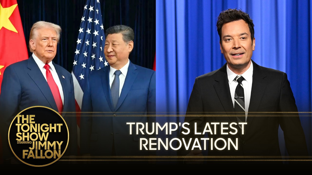 Trump Heads to China for High-Stakes Summit, Paints Reflecting Pool "American Flag Blue"