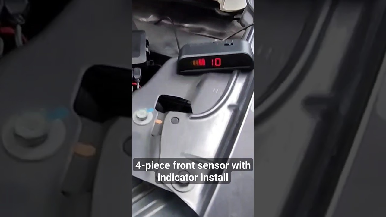 Installed some front sensors on the Honda Jazz. 