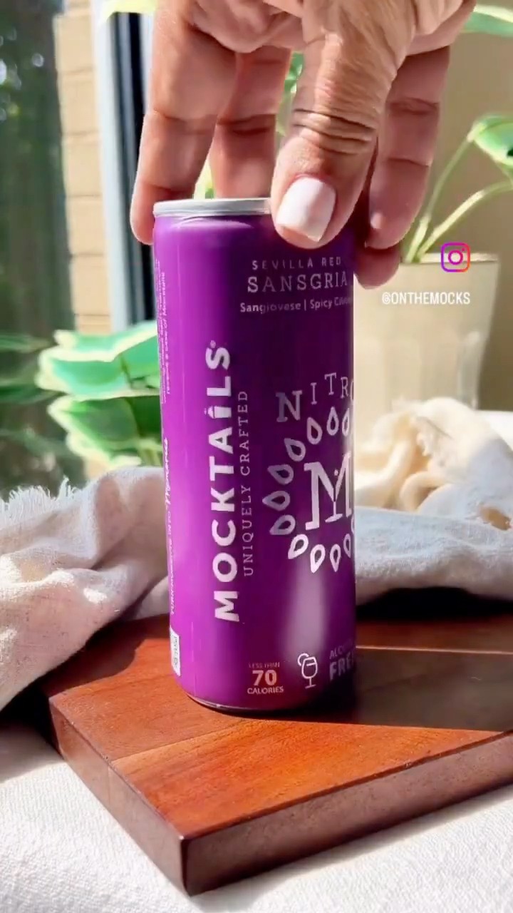 NITRO Mocktails Frozen Strawberry Sansgria #nonalcoholic #cocktail # ...