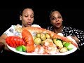 SEAFOOD BOIL MUKBANG - KING CRAB, LOBSTER TAILS, SHRIMP - EATING SHOW