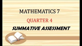 Math 7 Summative Test Quarter 4