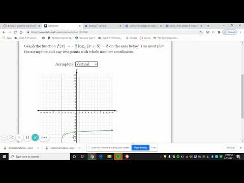 delta math homework graph logs