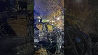 Парни чудом выжили в горящем авто
