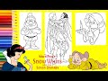 Princess Snow White Prince Charming Dopey and Doc - Disney Coloring Pages