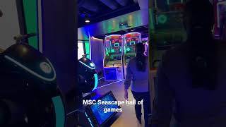 MSC Seascape, hall of games, VR and simulators.
