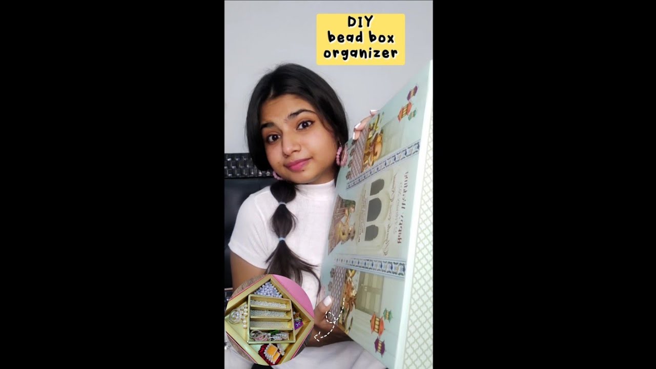 DIY bead box organizer from mithai box😱 #shorts #shorts  @CrafterAditi @itspriyanjalisingh 