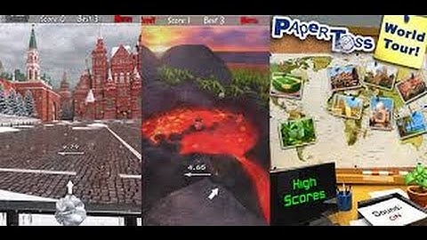 Paper Toss: World Tour HD GamePlay Trailer