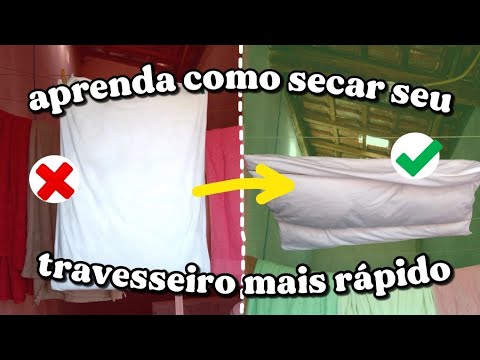 COMO SECAR TRAVESSEIRO MAIS RÁPIDO, DO JEITO CERTO😃SERÁ QUE TRAVESSEIRO PODE SECAR NO SOL🤔?? ÁCAROS?