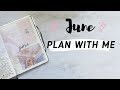 PLAN WITH ME || June 2020 Bullet Journal Set Up || Pink Aesthetic Theme